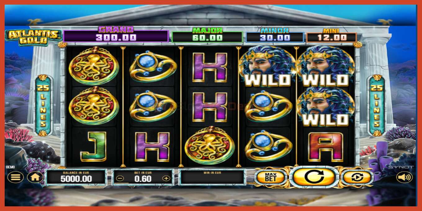 Slot screenshot: Atlantis Gold no deposit, number - 2