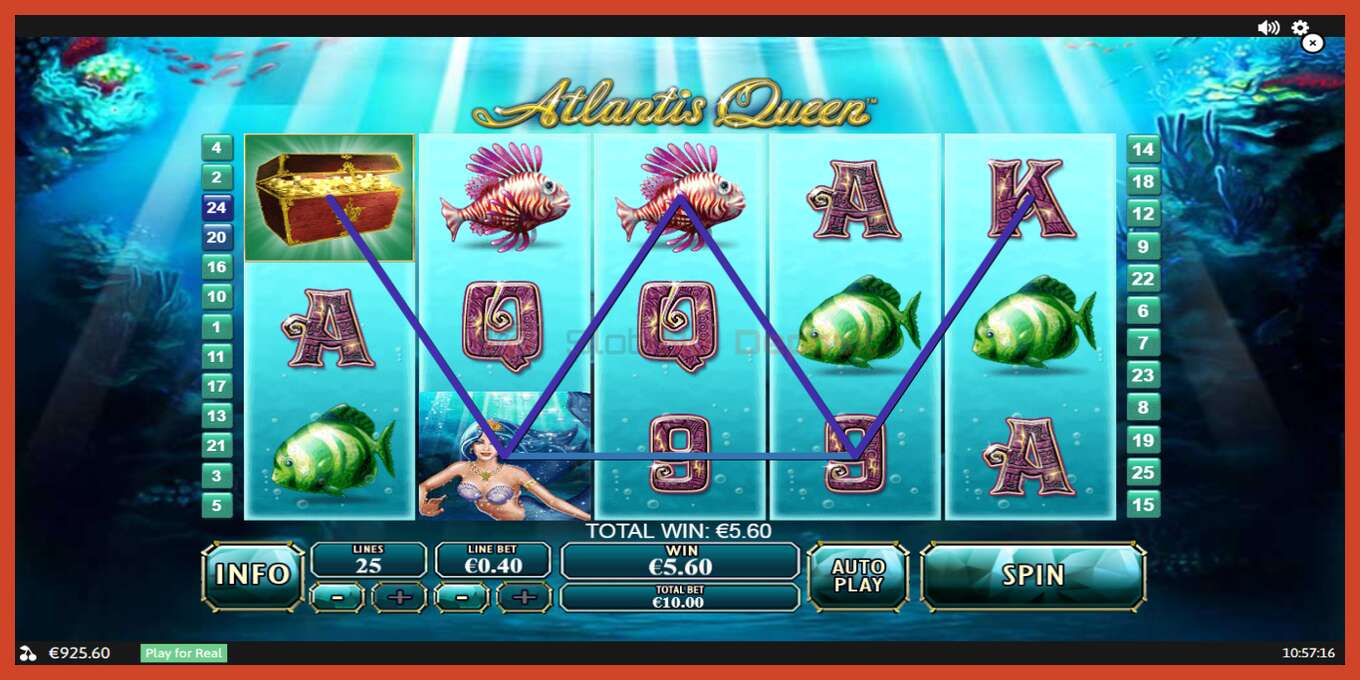 Slot screenshot: Atlantis Queen no deposit, number - 3