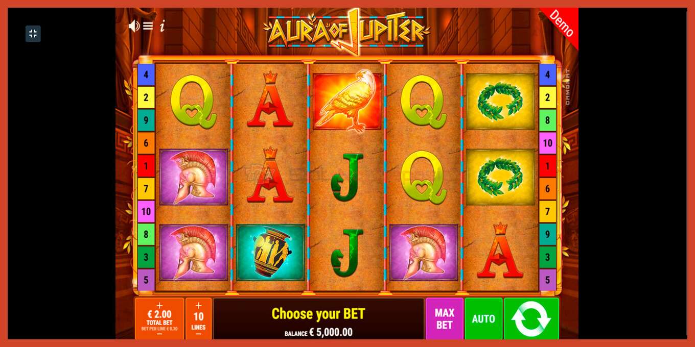 Slot screenshot: Aura of Jupiter no deposit, number - 1