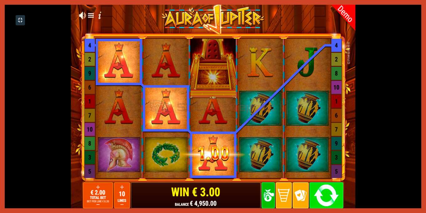 Slot screenshot: Aura of Jupiter no deposit, number - 5