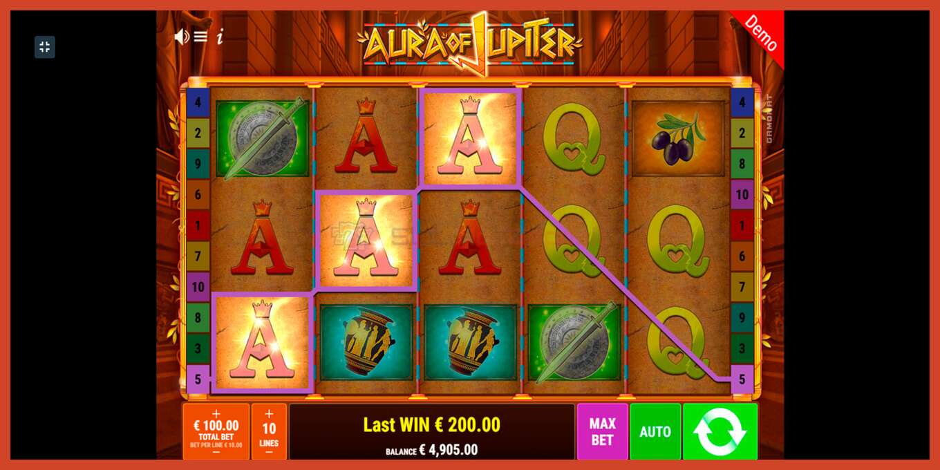 Slot screenshot: Aura of Jupiter no deposit, number - 6