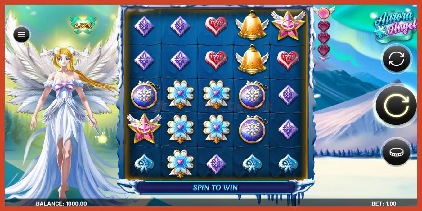 Slot screenshot: Aurora Angel no deposit, number - 2