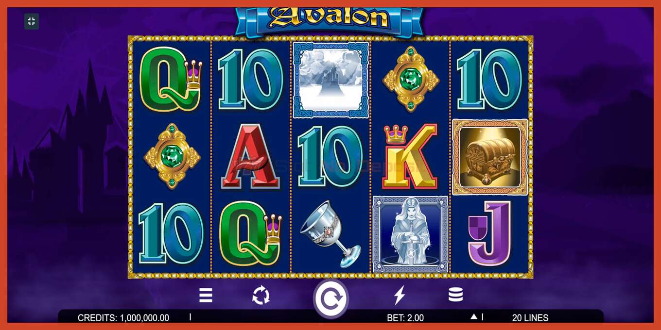 Slot screenshot: Avalon no deposit, number - 1