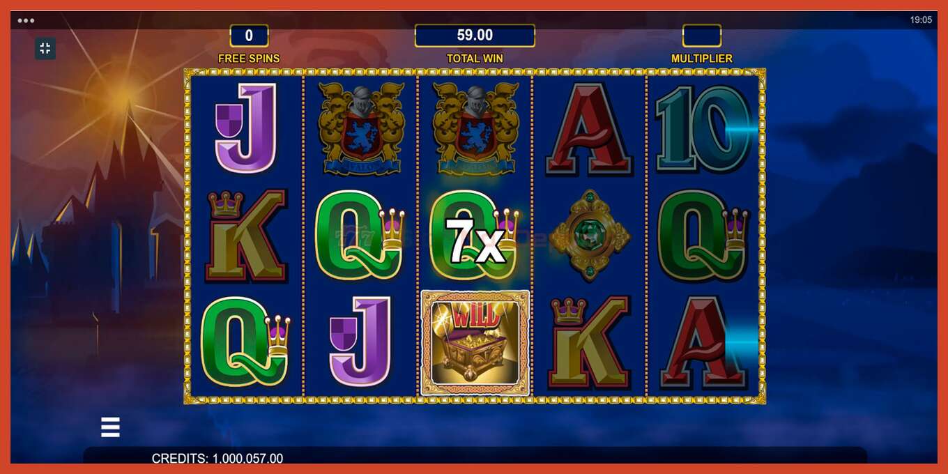 Slot screenshot: Avalon no deposit, number - 7