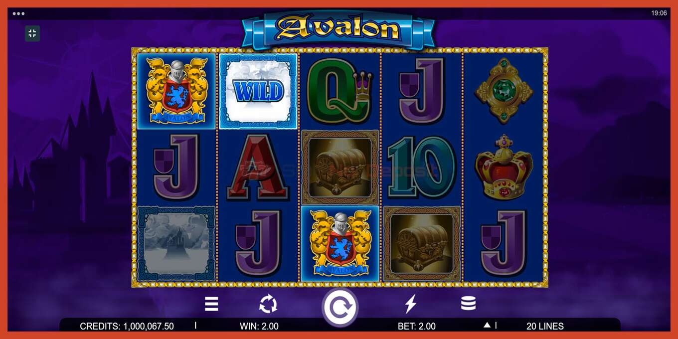 Slot screenshot: Avalon no deposit, number - 8