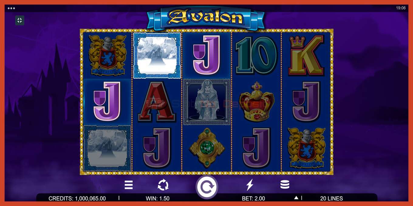 Slot screenshot: Avalon no deposit, number - 9