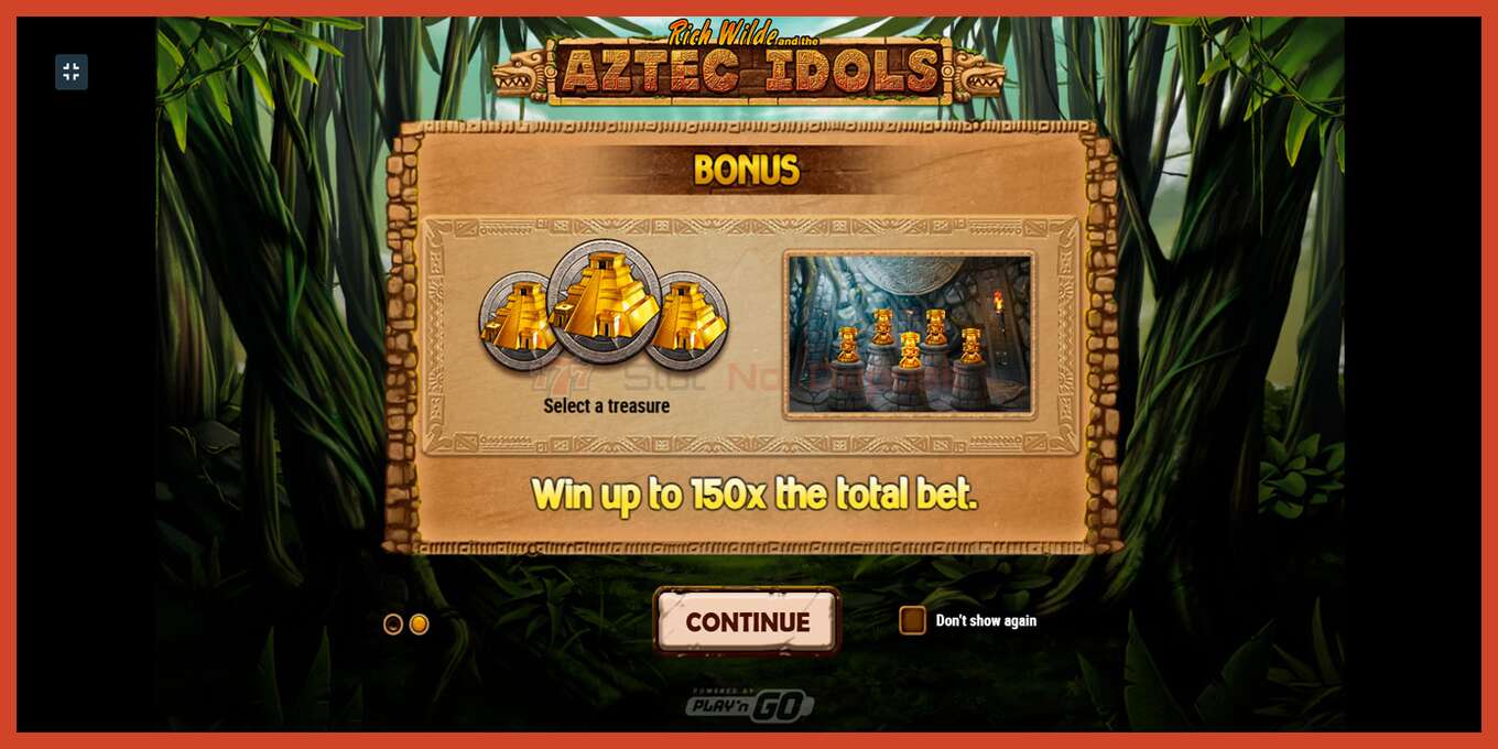 Slot screenshot: Aztec Idols no deposit, number - 1