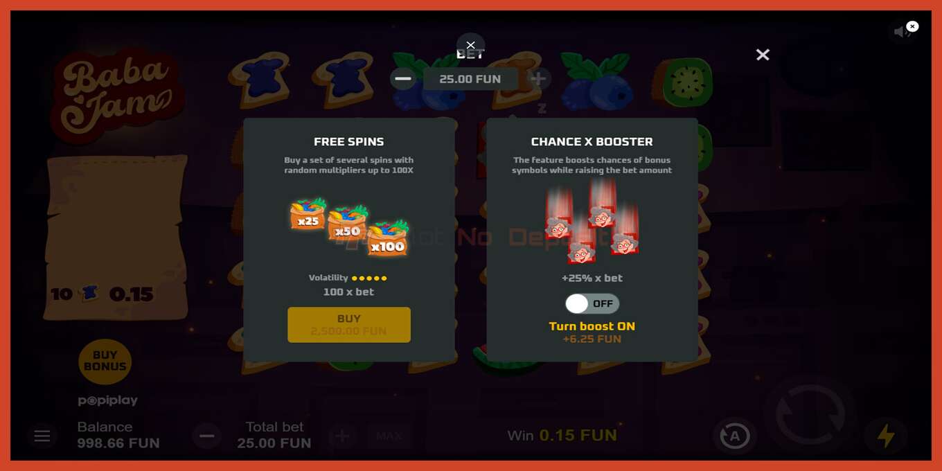 Slot screenshot: Baba Jam bez depozita, broj - 7