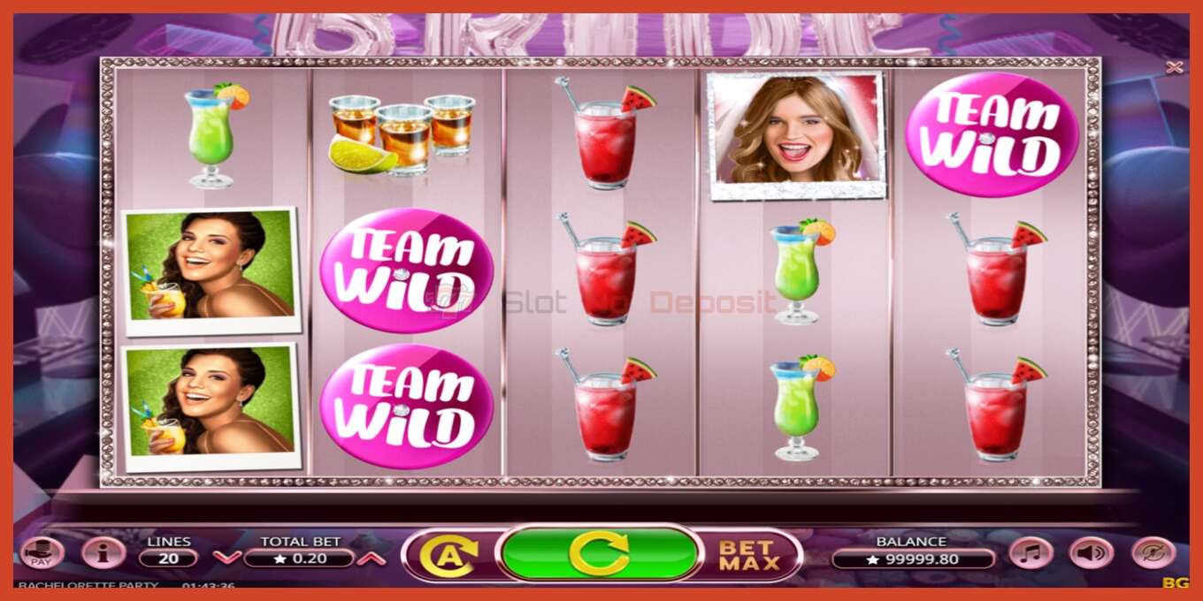 Slot screenshot: Bachelorette Party no deposit, number - 1