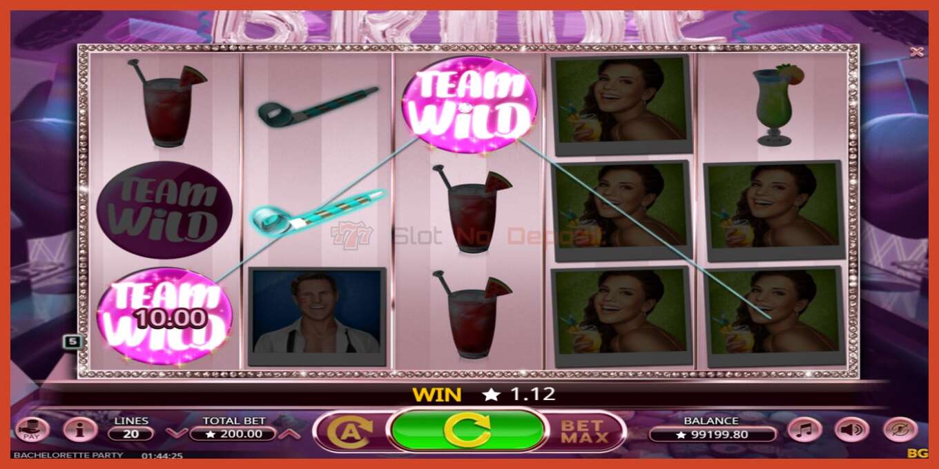 Slot screenshot: Bachelorette Party no deposit, number - 2