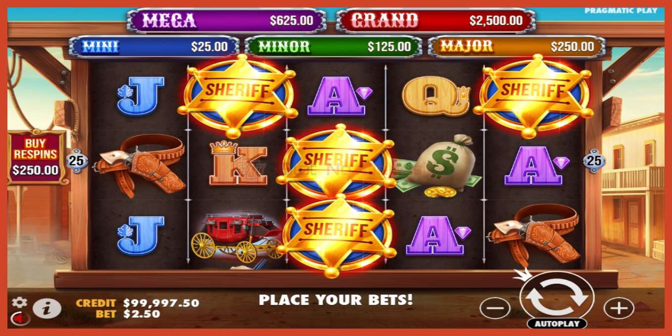 Slot screenshot: Badge Blitz no deposit, number - 1