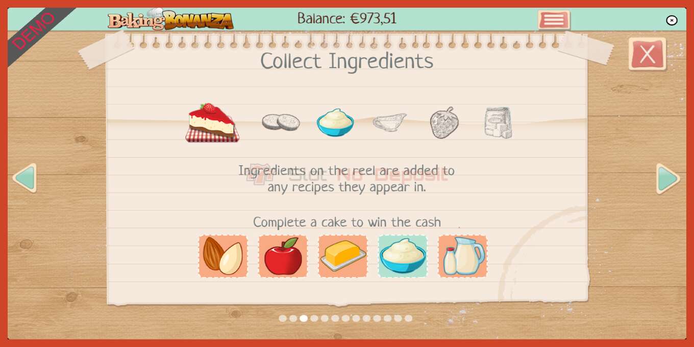 Slot screenshot: Baking Bonanza bez depozita, broj - 7