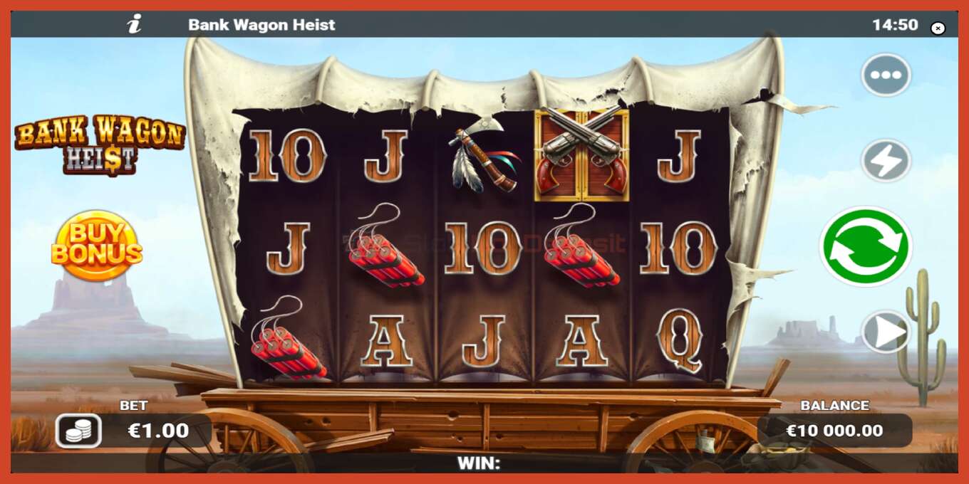 Slot screenshot: Bank Wagon Heist no deposit, number - 2