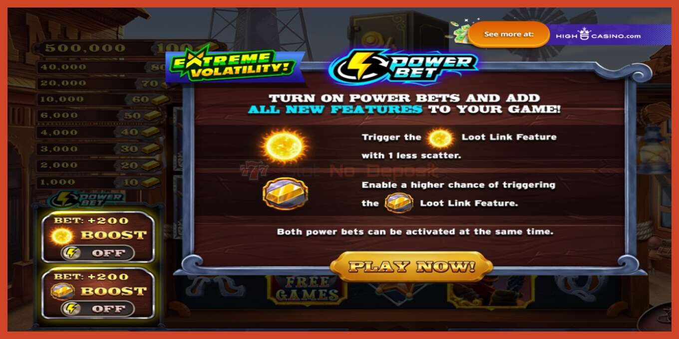 Slot screenshot: Bankrush Bonanza no deposit, number - 1