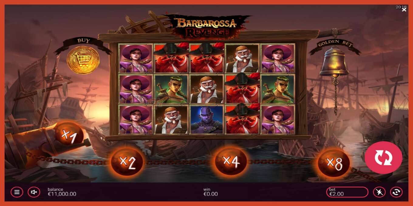 Slot screenshot: Barbarossa Revenge no deposit, number - 2