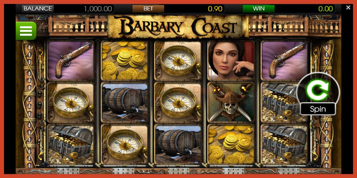 Slot screenshot: Barbary Coast no deposit, number - 1