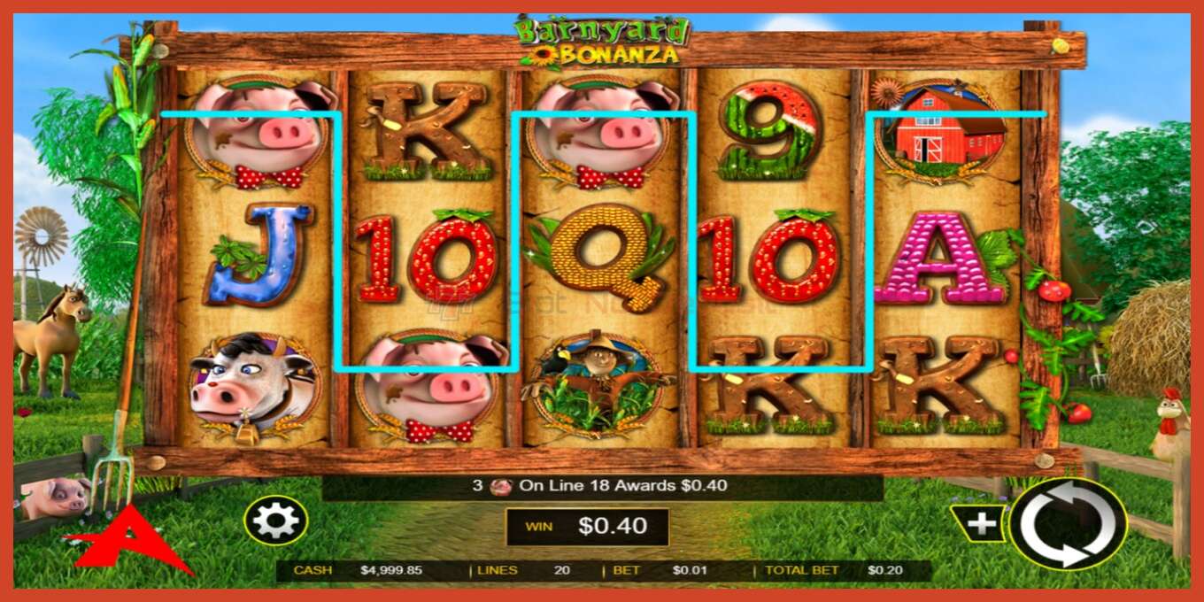 Slot screenshot: Barnyard Bonanza no deposit, number - 2