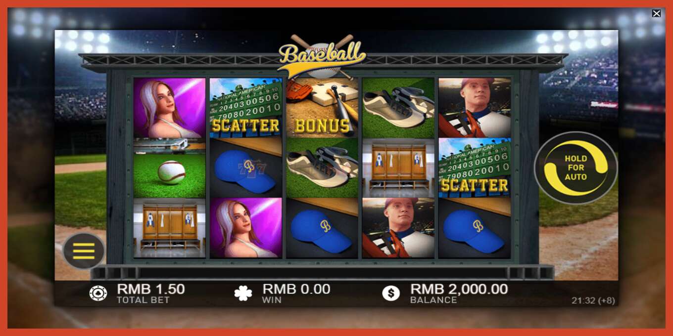 Slot screenshot: Baseball no deposit, number - 2