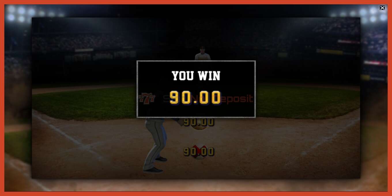 Slot screenshot: Baseball no deposit, number - 5