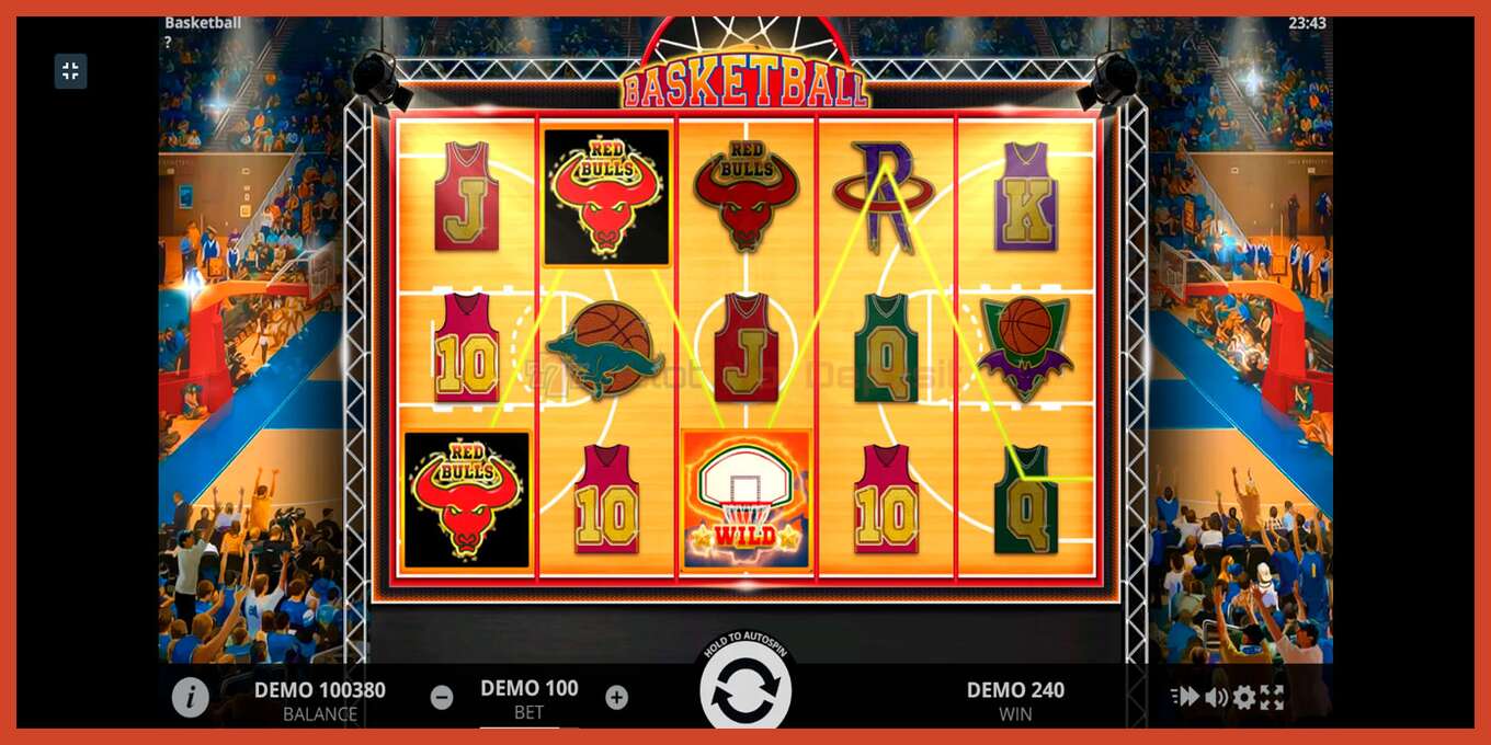 Slot screenshot: Basketball no deposit, number - 6