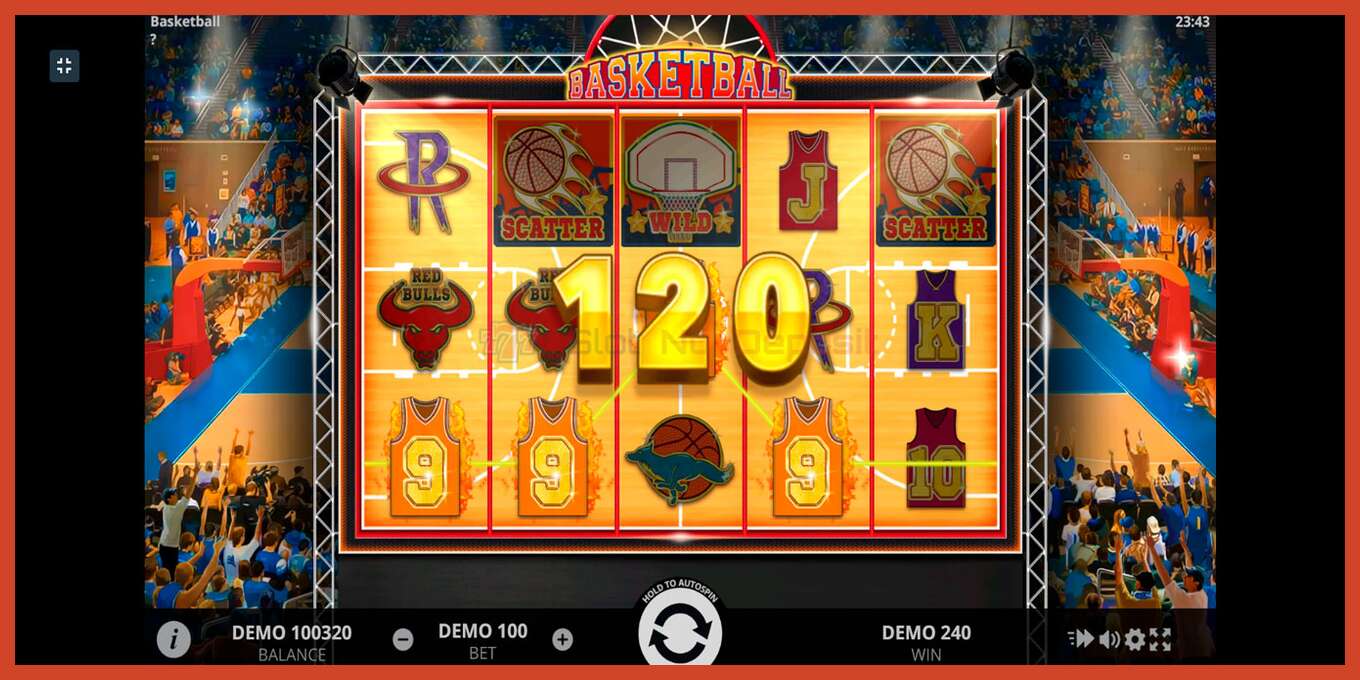 Slot screenshot: Basketball no deposit, number - 7