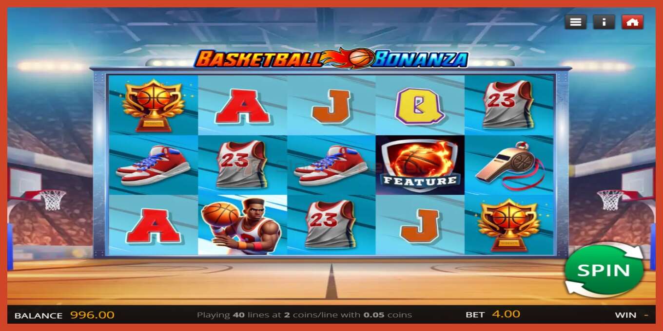 Slot ekran görüntüsü: Basketball Bonanza depozit yoxdur, nömrə - 1