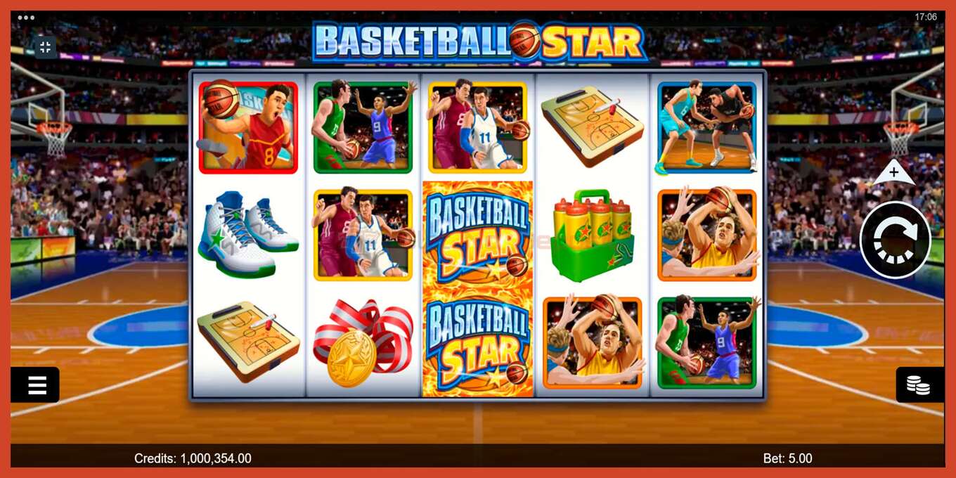 Slot screenshot: Basketball Star no deposit, number - 1