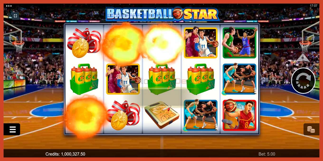 Slot screenshot: Basketball Star no deposit, number - 3