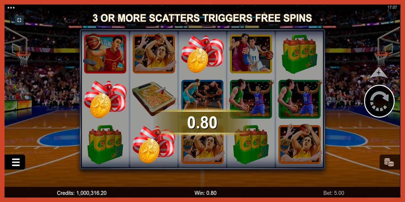 Slot screenshot: Basketball Star no deposit, number - 4