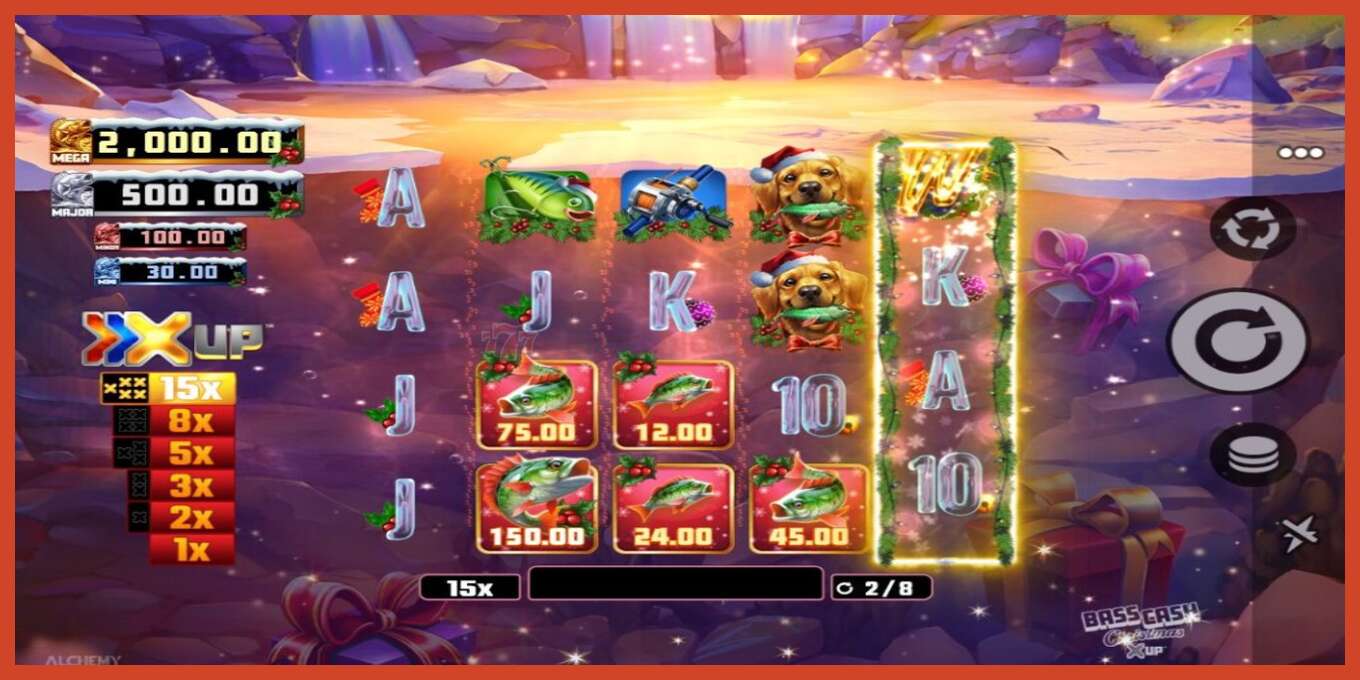 Slot screenshot: Bass Cash Christmas X UP no deposit, number - 5