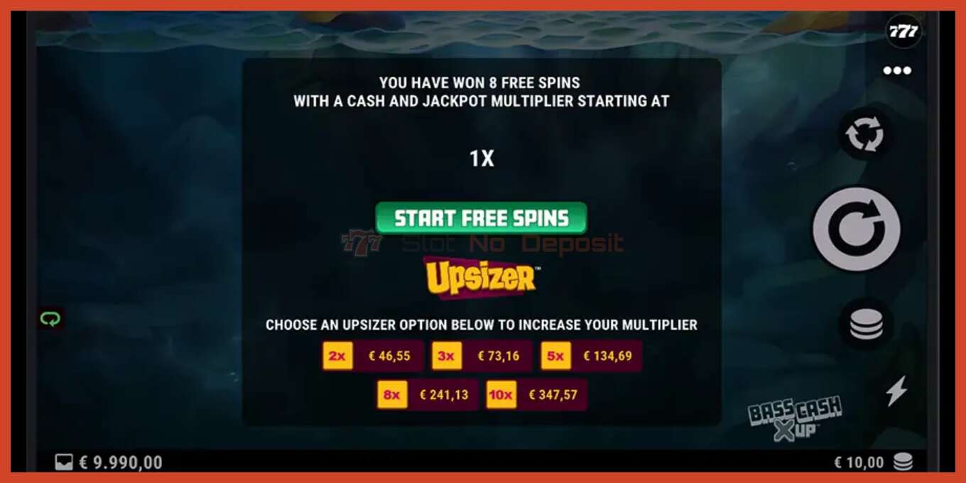 Slot screenshot: Bass Cash Christmas X UP no deposit, number - 7