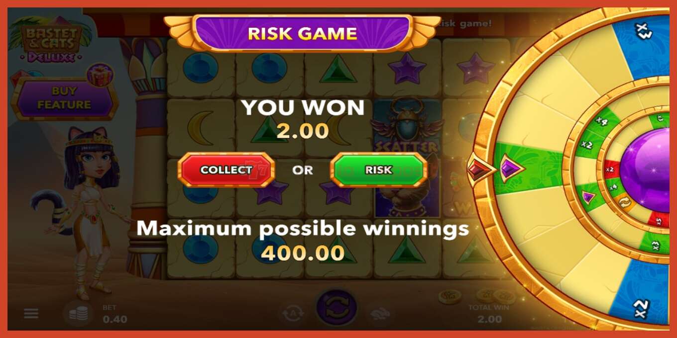 Slot screenshot: Bastet & Cats Deluxe no deposit, number - 4