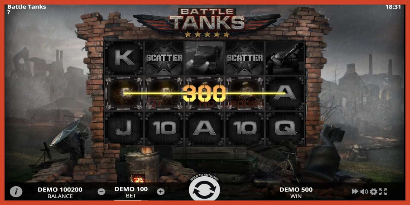 Slot screenshot: Battle Tanks no deposit, number - 3