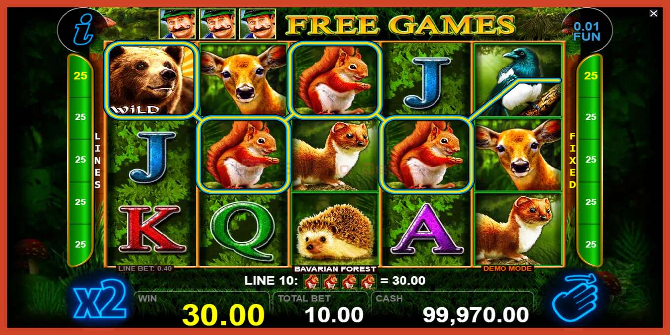 Slot screenshot: Bavarian Forest no deposit, number - 2