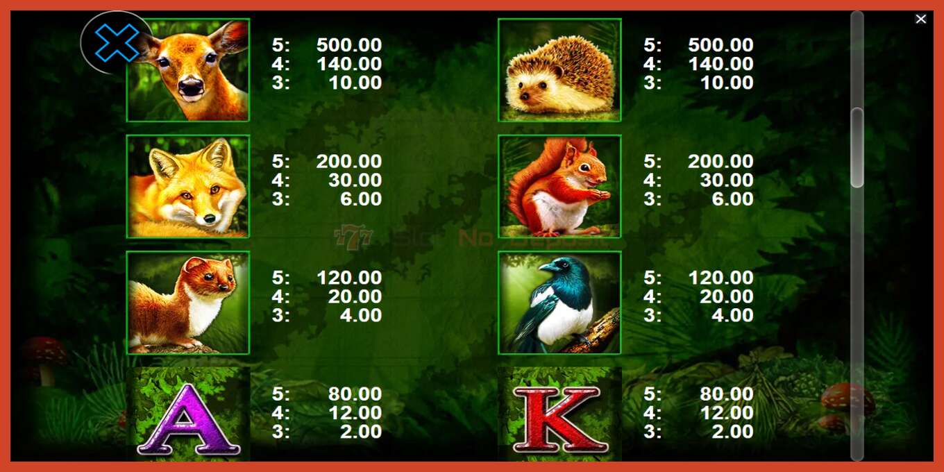 Slot screenshot: Bavarian Forest no deposit, number - 6