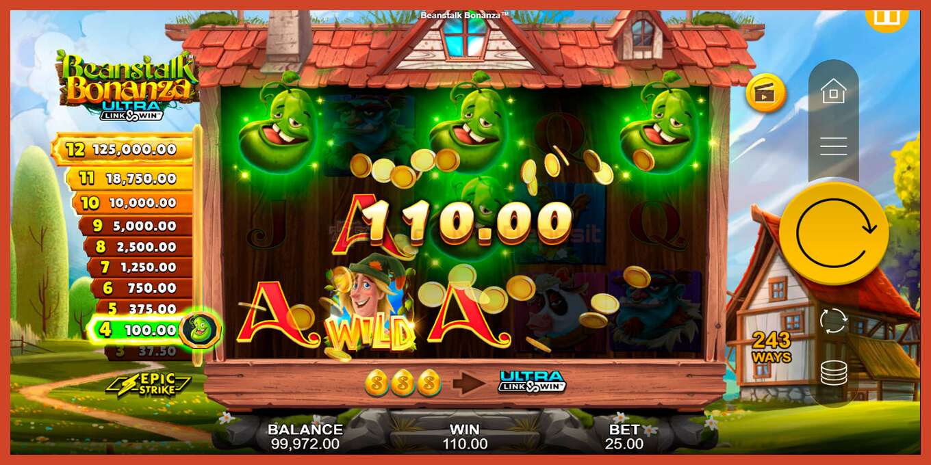 Slot screenshot: Beanstalk Bonanza no deposit, number - 4