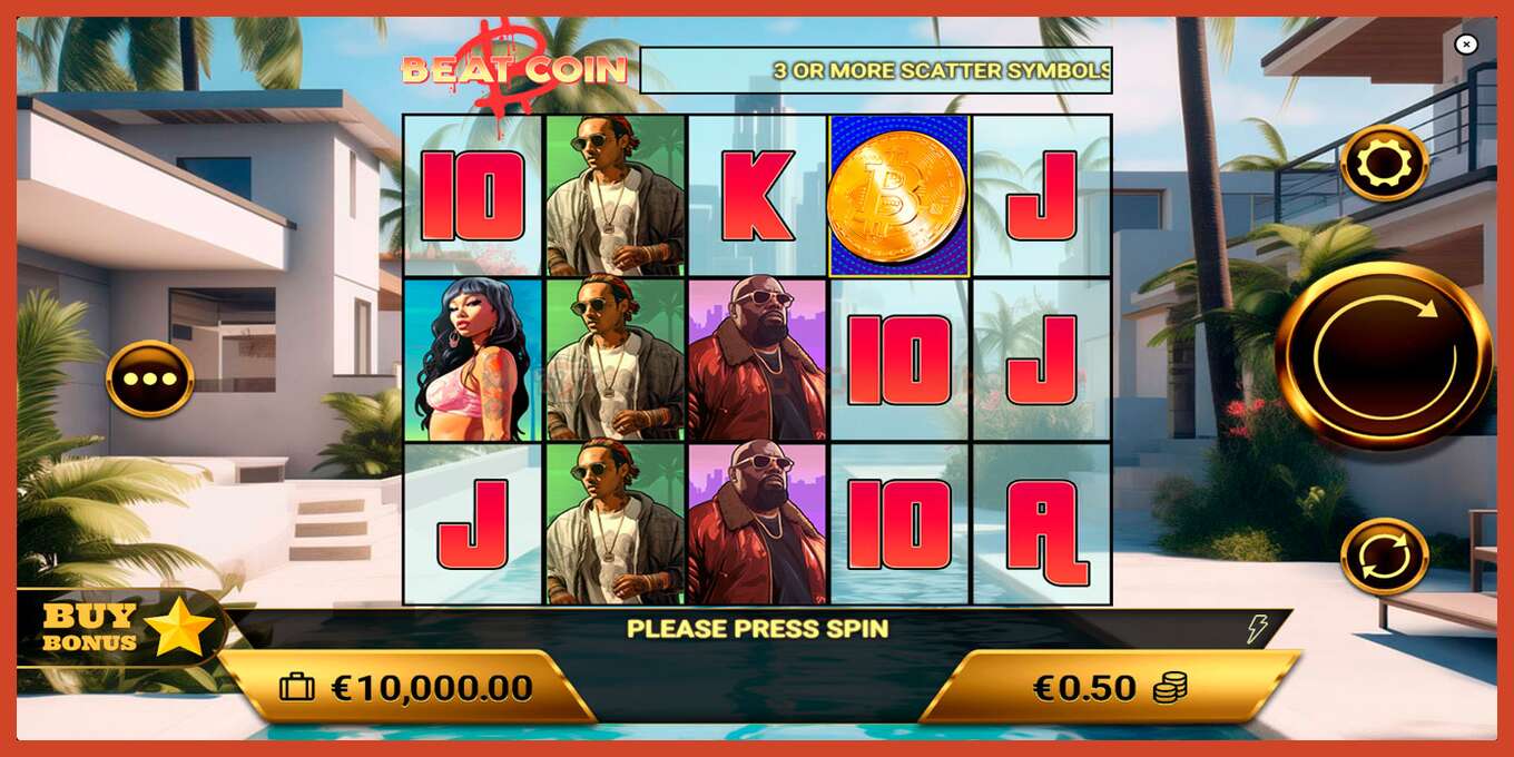 Slot screenshot: Beat Coin no deposit, number - 1