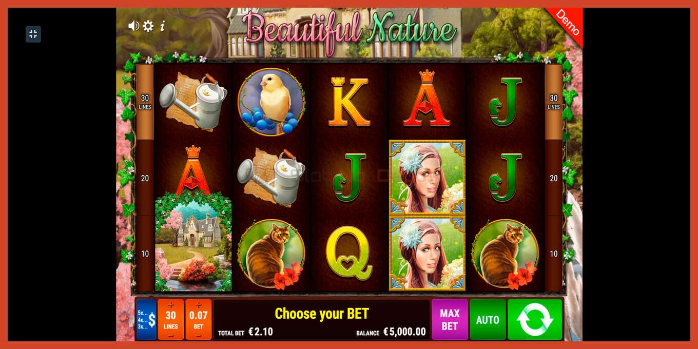 Slot screenshot: Beautiful Nature no deposit, number - 1