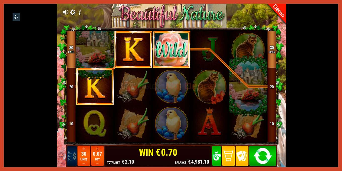 Slot screenshot: Beautiful Nature no deposit, number - 2