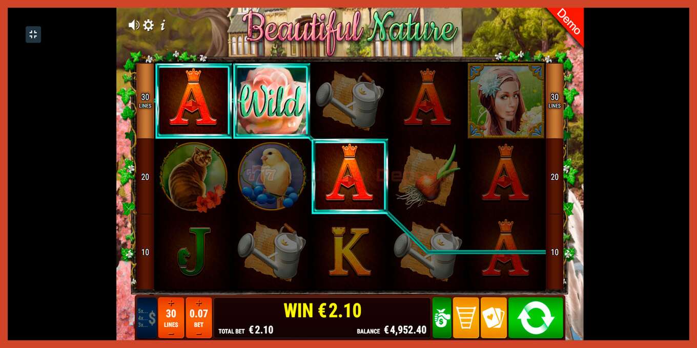 Slot screenshot: Beautiful Nature no deposit, number - 6