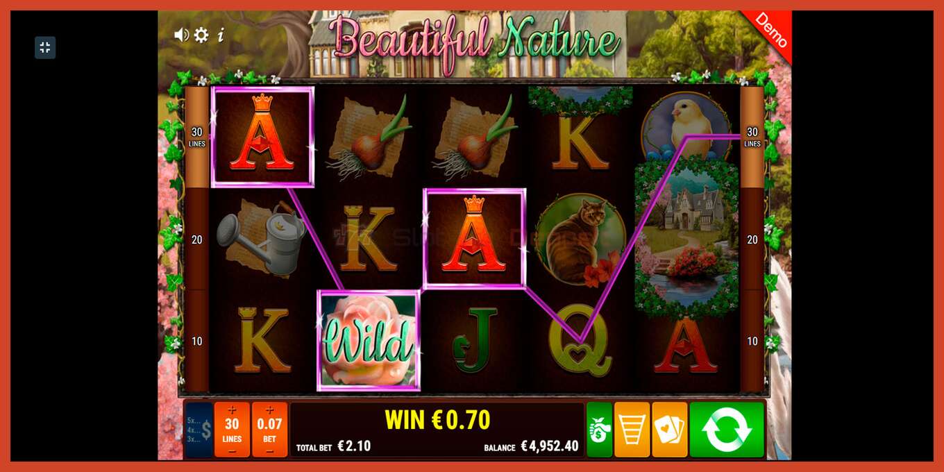 Slot screenshot: Beautiful Nature no deposit, number - 7