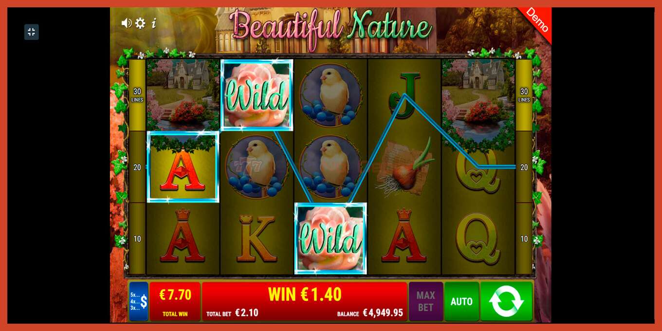 Slot screenshot: Beautiful Nature no deposit, number - 9