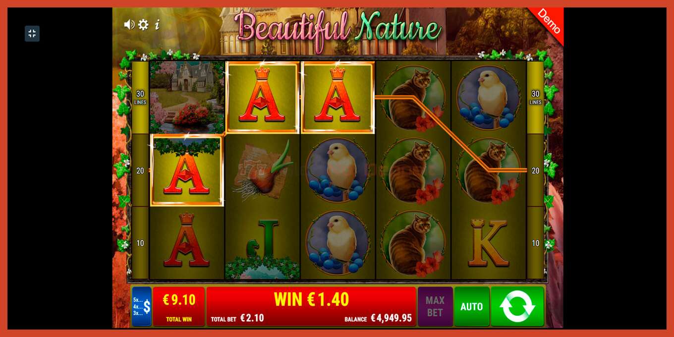 Slot screenshot: Beautiful Nature no deposit, number - 10