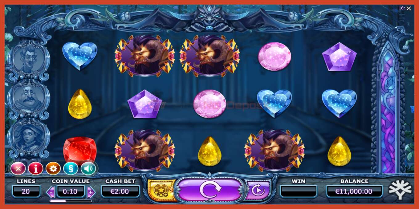 Slot screenshot: Beauty and the Beast no deposit, number - 2