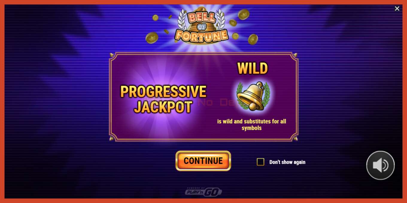 Slot screenshot: Bell of Fortune no deposit, number - 1