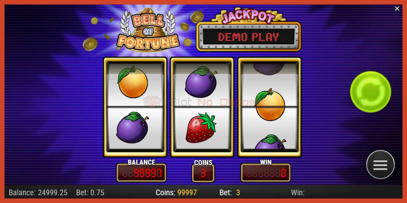 Slot screenshot: Bell of Fortune no deposit, number - 2