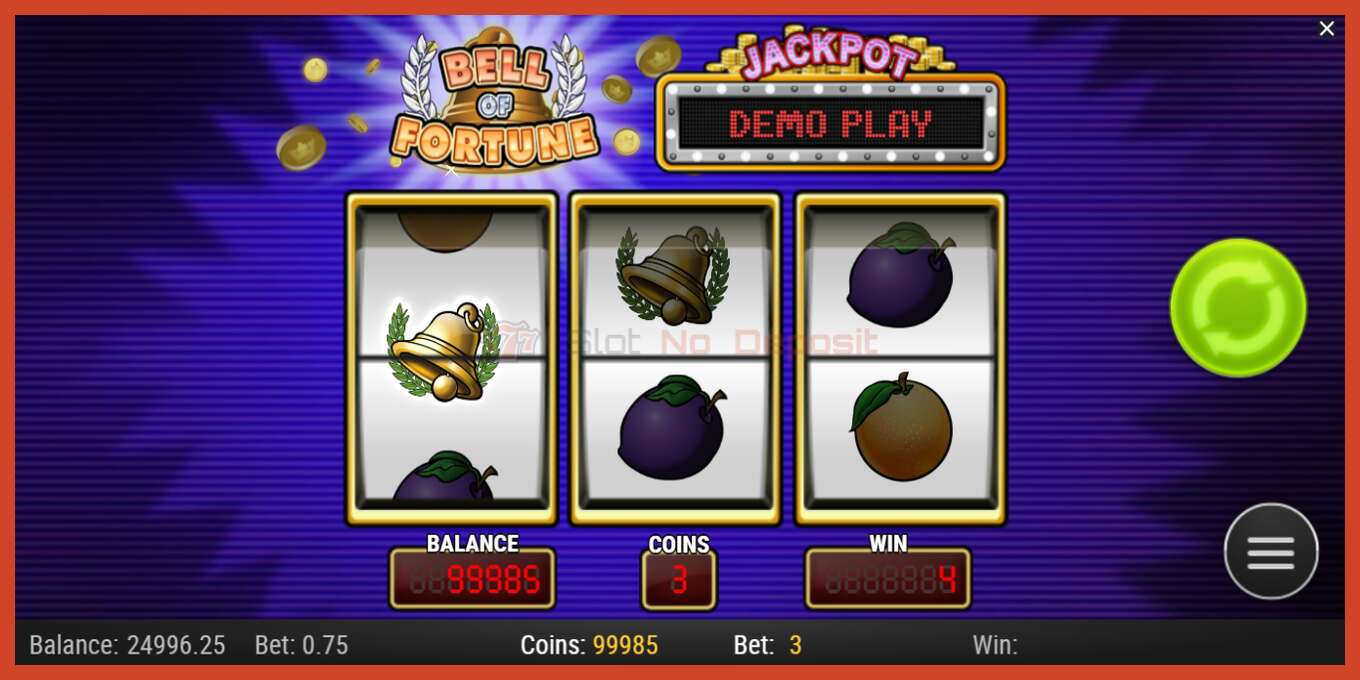 Slot screenshot: Bell of Fortune no deposit, number - 3