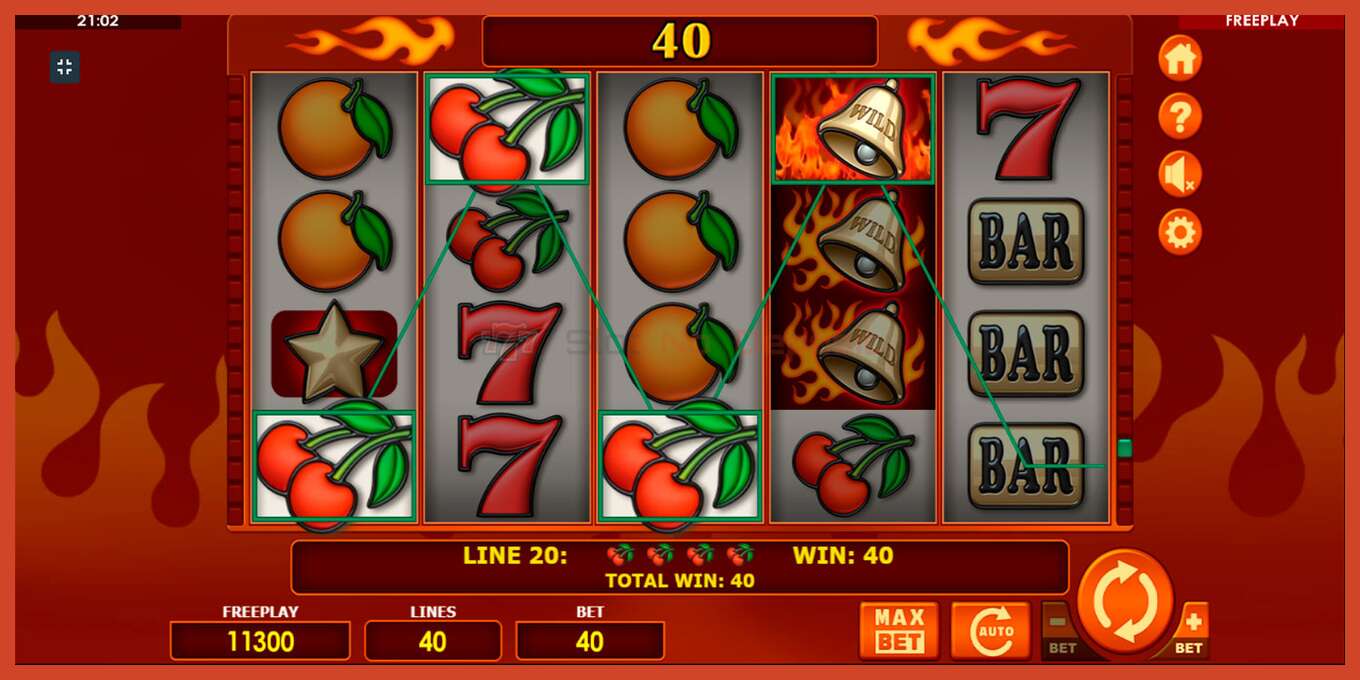 Slot screenshot: Bells on Fire hakuna amana, nambari - 3