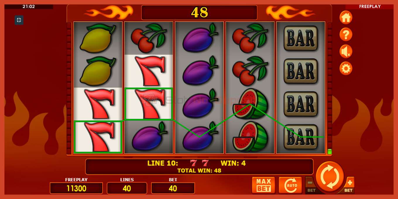 Slot screenshot: Bells on Fire hakuna amana, nambari - 4