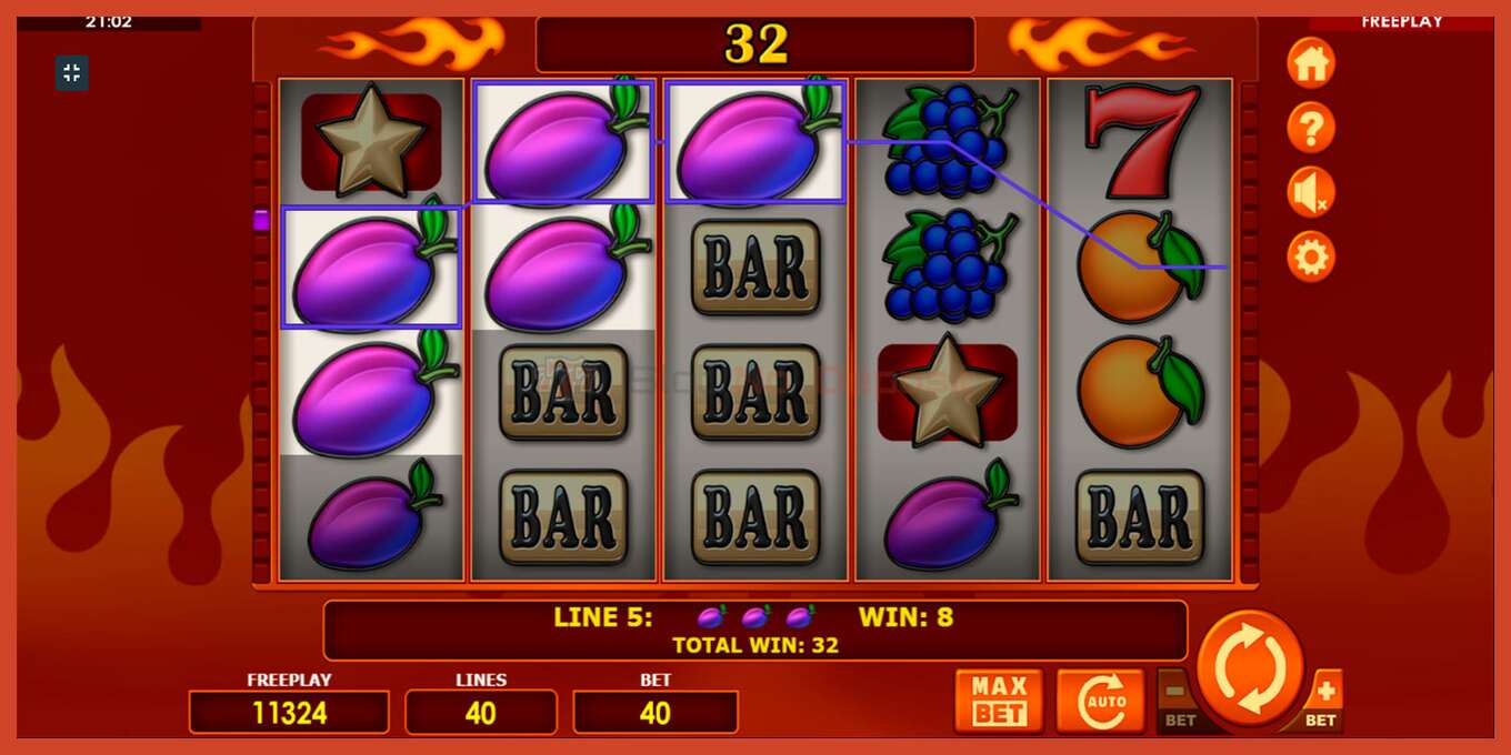 Slot screenshot: Bells on Fire hakuna amana, nambari - 5